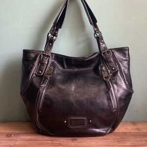 Nine West Black Faux Leather Bag
